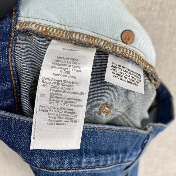 Madewell Mid Rise Classic Straight Jeans Cropped Denim Everyday Casual 31 - Picture 11 of 16